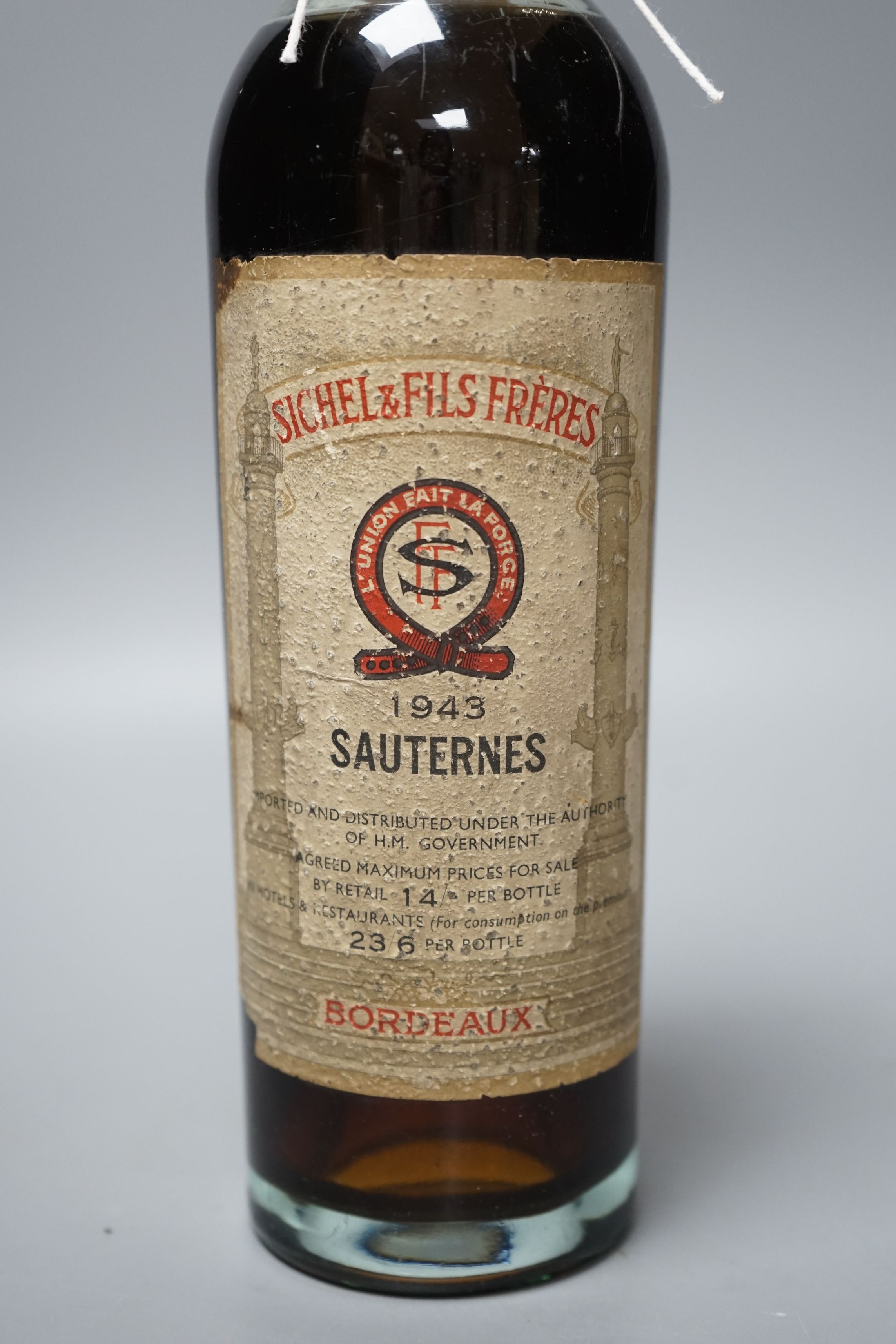 One bottle of Sauternes 1943